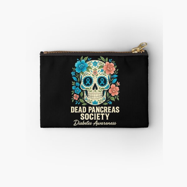 Item preview, Dead Pancreas Society Sugar Diabetes Awareness Skull Flower T-Shirt designed and sold by ChockletBoy.