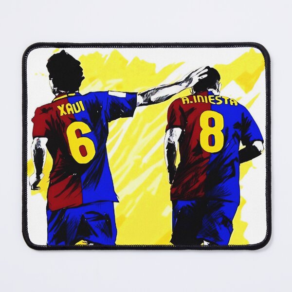 Item preview, Xavi and Iniesta Midfield Barcelona designed and sold by NF Designs Studio DTF.