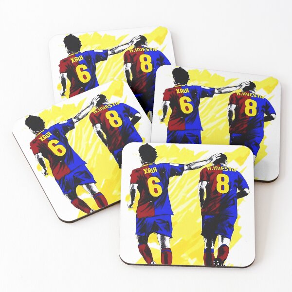 Item preview, Xavi and Iniesta Midfield Barcelona designed and sold by NF Designs Studio DTF.