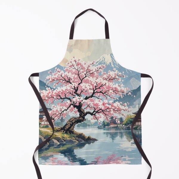 Item preview, Sakura Serenity: Japanese Cherry Blossom Landscape Art designed and sold by wail mohammed.
