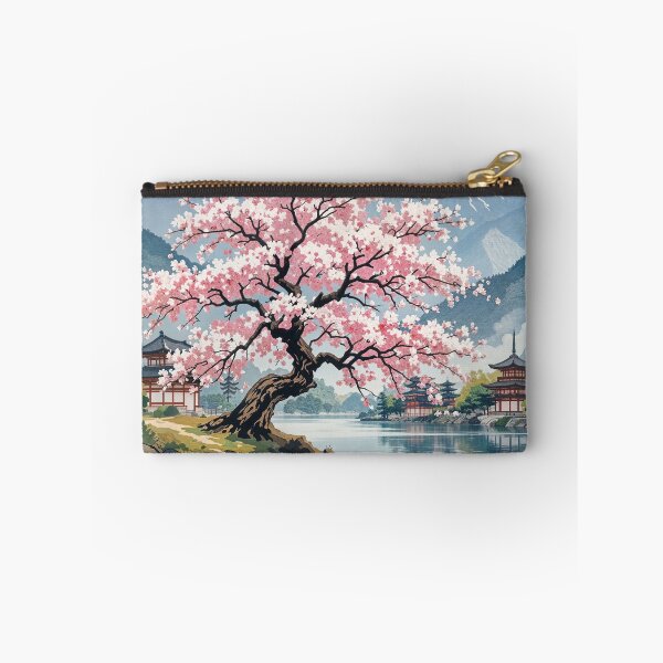 Item preview, Sakura Serenity: Japanese Cherry Blossom Landscape Art designed and sold by wail mohammed.