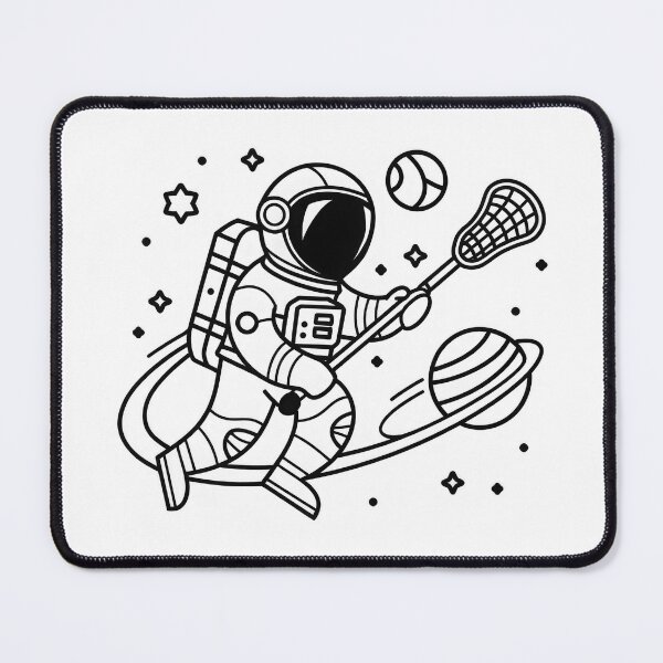 Item preview, Lacrosse Astronaut designed and sold by ArtHouseNiklas.