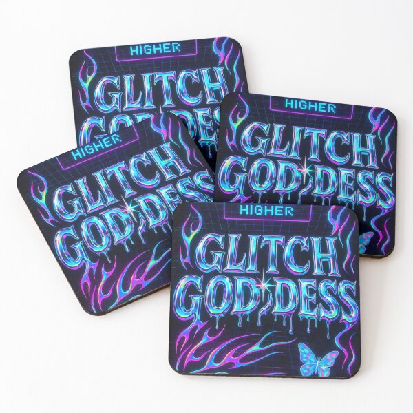 Item preview, Glitch Goddess — Neon Chrome Y2K designed and sold by Savannarojas.