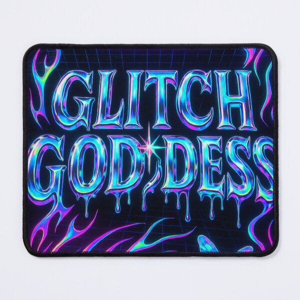 Item preview, Glitch Goddess — Neon Chrome Y2K designed and sold by Savannarojas.