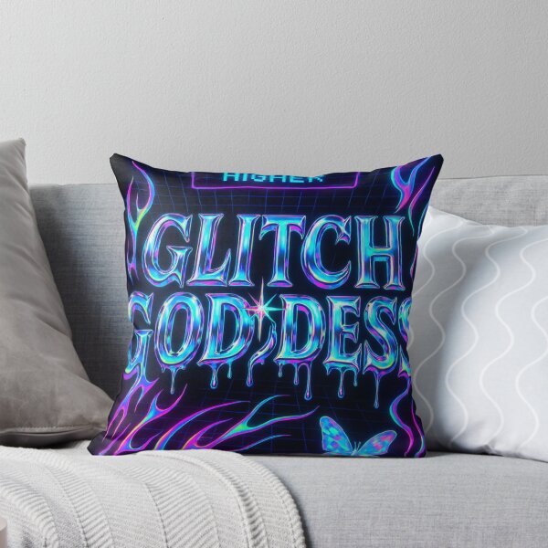 Item preview, Glitch Goddess — Neon Chrome Y2K designed and sold by Savannarojas.
