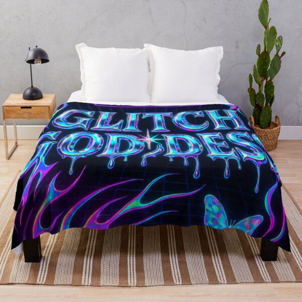 Item preview, Glitch Goddess — Neon Chrome Y2K designed and sold by Savannarojas.