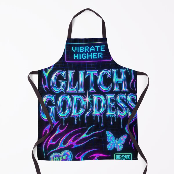 Artikelvorschau, Glitch Goddess – Neon Chrome Y2K entworfen und verkauft von Savannarojas.