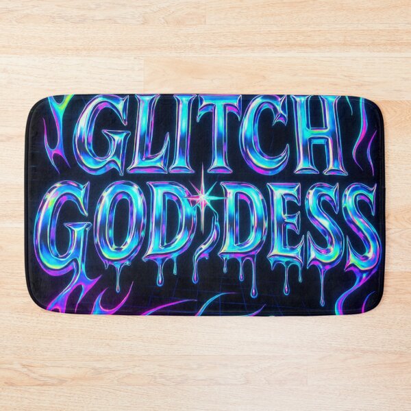 Item preview, Glitch Goddess — Neon Chrome Y2K designed and sold by Savannarojas.