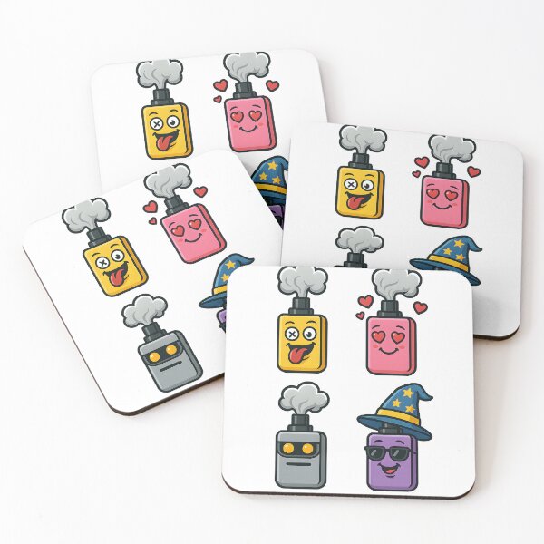 Item preview, Cartoon Fun – Cute Vape Characters Sticker Design designed and sold by House of Taste Designs.
