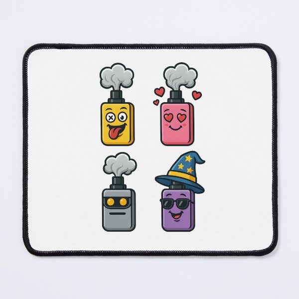 Item preview, Cartoon Fun – Cute Vape Characters Sticker Design designed and sold by House of Taste Vape Designs.
