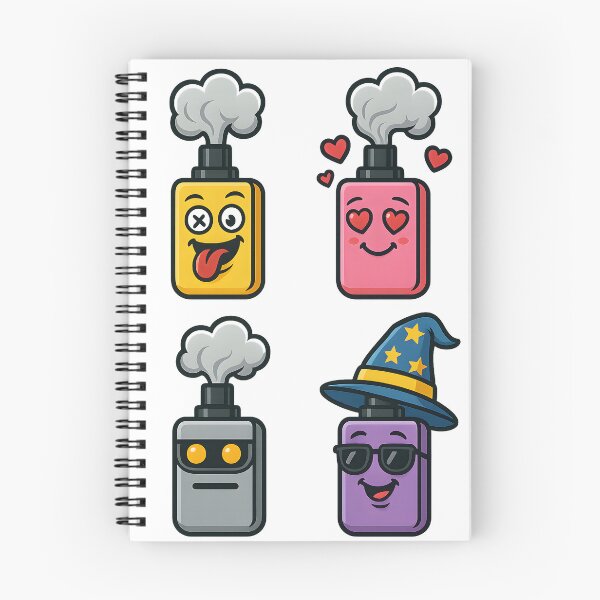 Item preview, Cartoon Fun – Cute Vape Characters Sticker Design designed and sold by House of Taste Vape Designs.