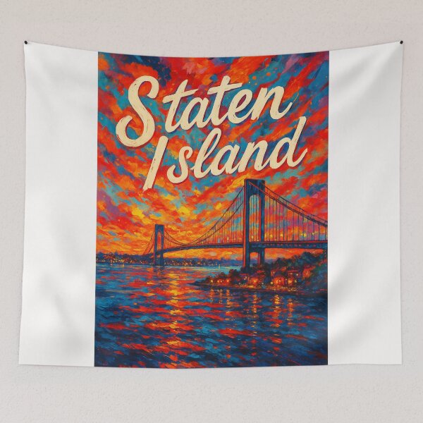 Item preview, Verrazzano-Narrows Bridge Sunset, Staten Island NYC designed and sold by Places On Earth.