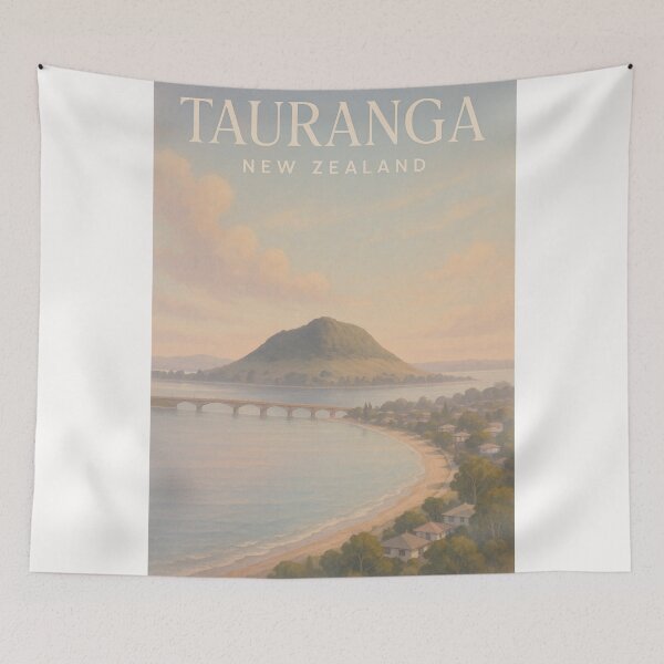 Item preview, Tauranga Coastline and Mount Maunganui, New Zealand designed and sold by Places On Earth.