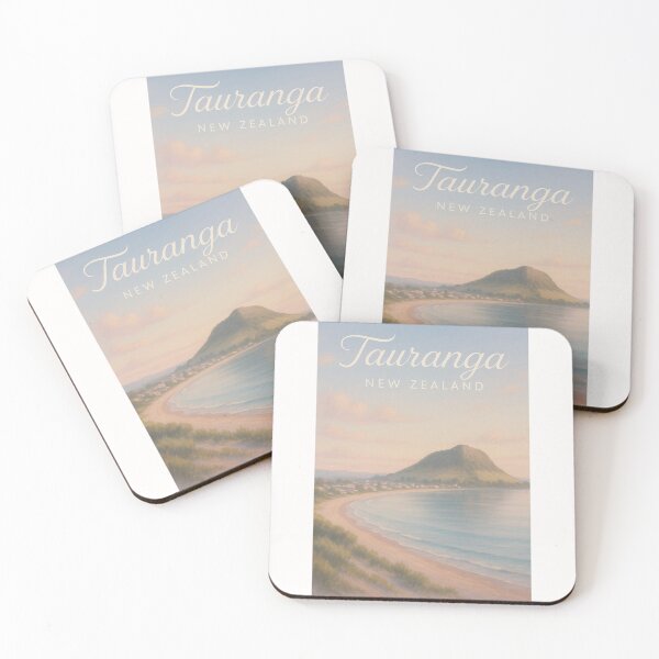 Item preview, Mount Maunganui from Tauranga Beach, Bay of Plenty NZ designed and sold by Places On Earth.