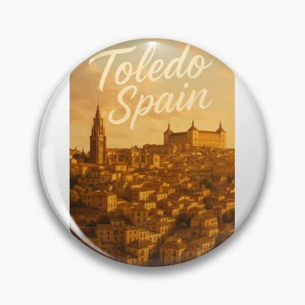 Item preview, Toledo Skyline at Dusk, Castilla-La Mancha Spain designed and sold by Places On Earth.