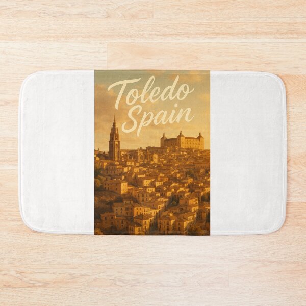 Item preview, Toledo Skyline at Dusk, Castilla-La Mancha Spain designed and sold by Places On Earth.