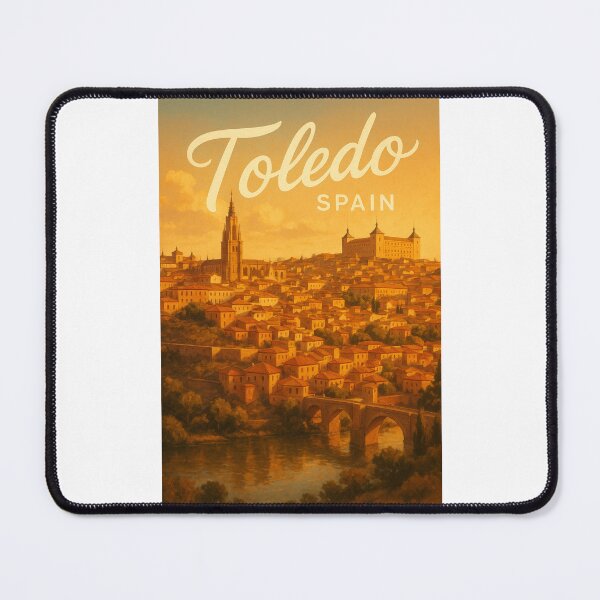 Item preview, Toledo and Tagus River View, Castilla-La Mancha Spain designed and sold by Places On Earth.