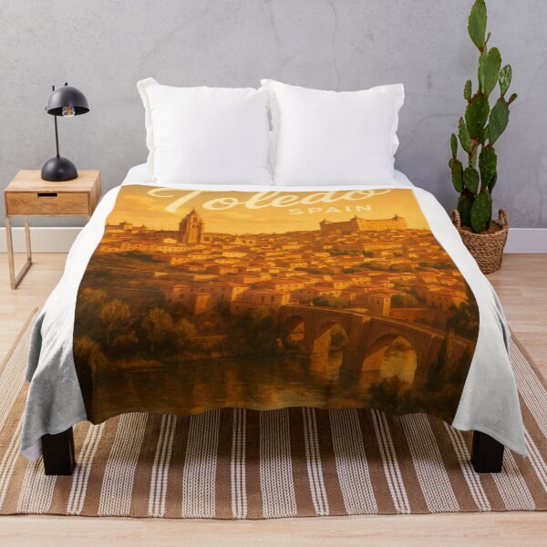 Item preview, Toledo and Tagus River View, Castilla-La Mancha Spain designed and sold by Places On Earth.