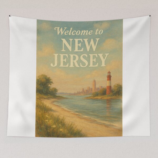 Item preview, Lighthouse and Manhattan Skyline from New Jersey Shore designed and sold by Places On Earth.
