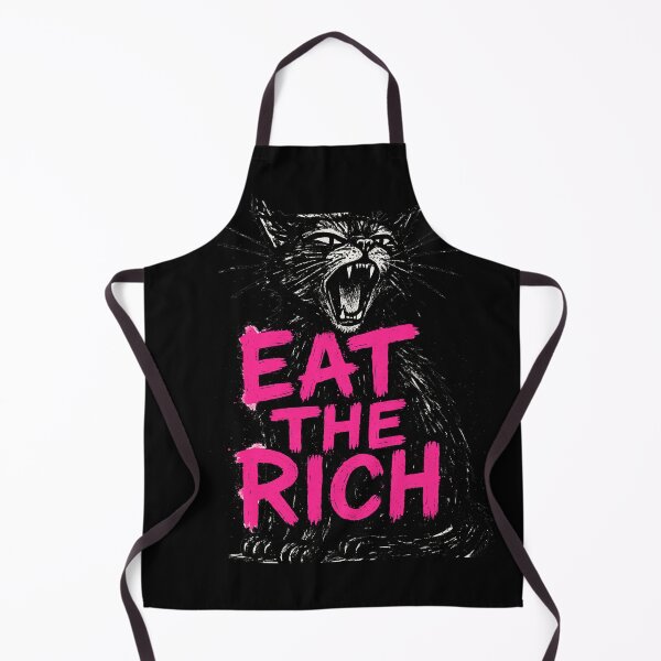 Item preview, Eat The Rich Black Cat designed and sold by oldpussboss.
