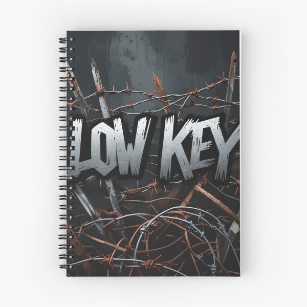 Item preview, LOW KEY // Barbed Rebellion Grunge Typograph designed and sold by Vibepop.store.