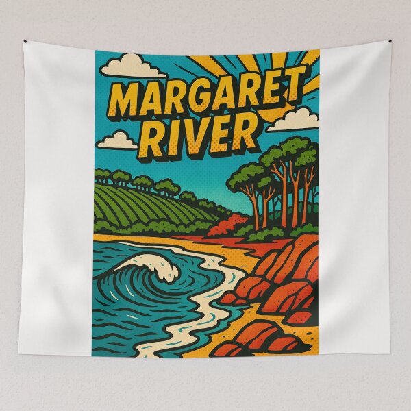 Item preview, Margaret River Coastline with Rolling Surf, Western Australia designed and sold by Places On Earth.