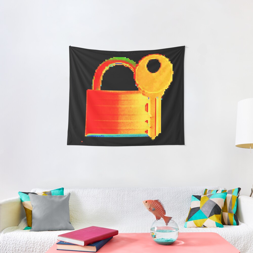 Securitii emoji 5 by RootCat (flashy) Tapestry