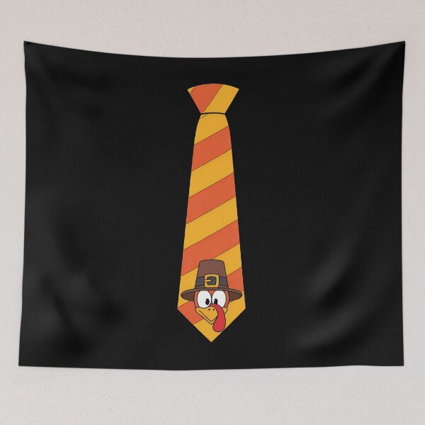 Item preview, Funny thanksgiving tie with turkey for family dinner designed and sold by Bandikonsalez.