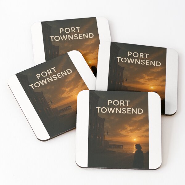 Item preview, Sunset Over Water Street, Port Townsend designed and sold by Places On Earth.