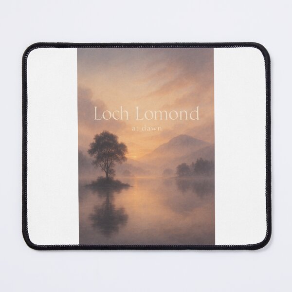 Item preview, Loch Lomond Island Tree at Dawn, Scotland designed and sold by Places On Earth.