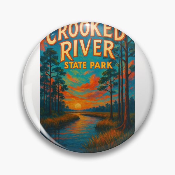 Item preview, Crooked River Sunset Scene, Georgia designed and sold by Places On Earth.