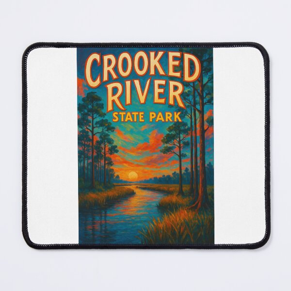 Item preview, Crooked River Sunset Scene, Georgia designed and sold by Places On Earth.