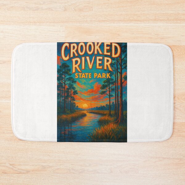 Item preview, Crooked River Sunset Scene, Georgia designed and sold by Places On Earth.