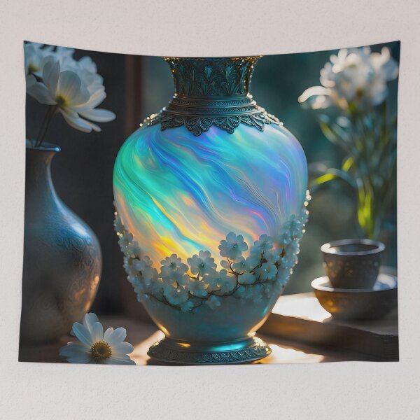 Item preview, Morning Petals – The Pastel Bloom Vase designed and sold by Buttonquill.