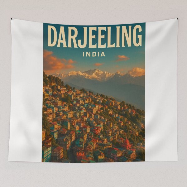Item preview, Darjeeling Town and Kangchenjunga Sunrise, West Bengal India designed and sold by Places On Earth.