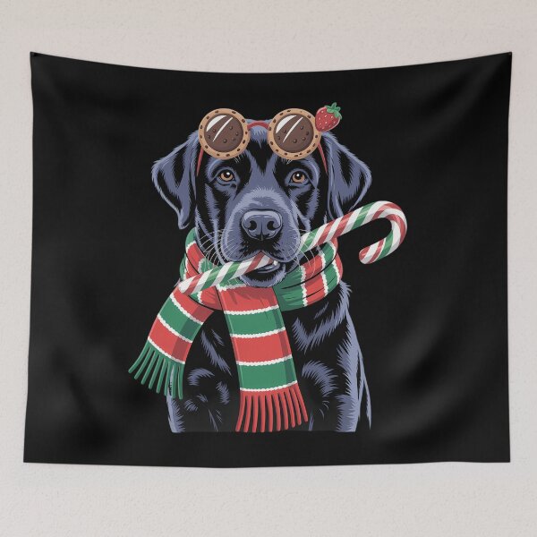 Item preview, Black Lab Labrador Dog Owners Christmas Xmas Holiday Party designed and sold by Bandikonsalez.