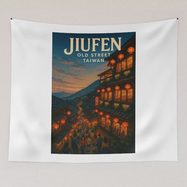 Item preview, Jiufen Old Street Lantern Scene, Ruifang Taiwan designed and sold by Aryabek.