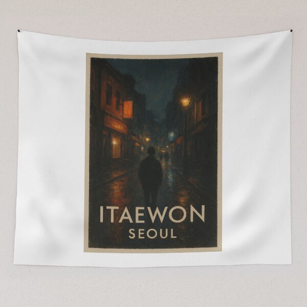 Item preview, Itaewon Street Night View, Yongsan Seoul designed and sold by Aryabek.