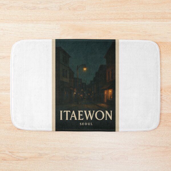 Item preview, Itaewon Street Lights at Night, Seoul South Korea designed and sold by Aryabek.