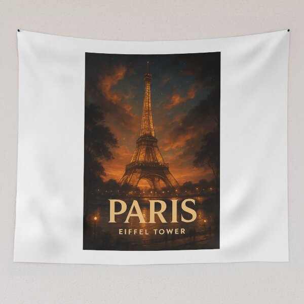 Item preview, Eiffel Tower at Twilight, Paris France designed and sold by Aryabek.