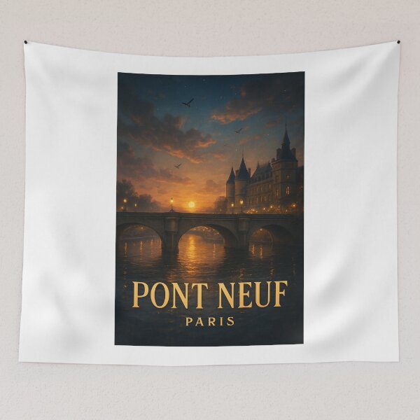 Item preview, Pont Neuf Sunset View, Paris France designed and sold by Aryabek.