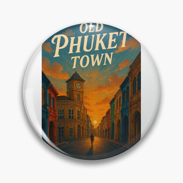 Item preview, Old Phuket Town Sunset Street View, Thailand designed and sold by Aryabek.