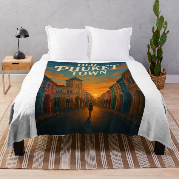 Item preview, Old Phuket Town Sunset Street View, Thailand designed and sold by Aryabek.