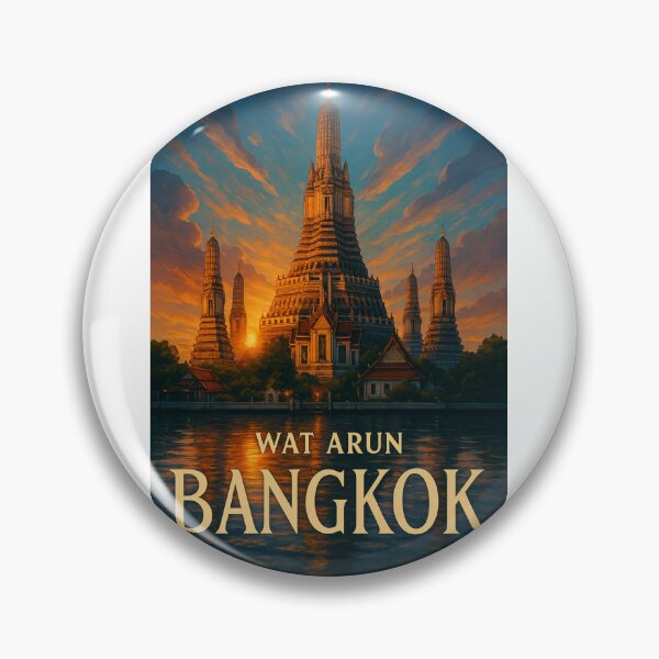 Item preview, Wat Arun Sunset View, Bangkok Thailand designed and sold by Aryabek.