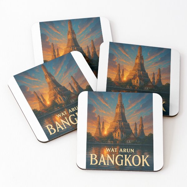 Item preview, Wat Arun Sunset View, Bangkok Thailand designed and sold by Aryabek.