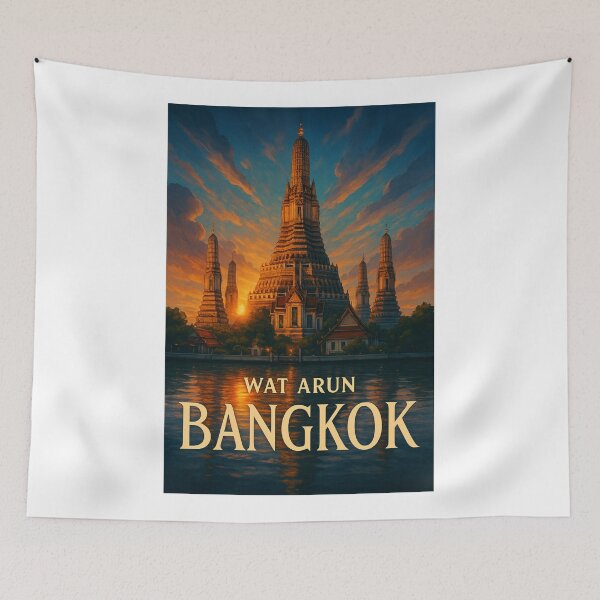 Item preview, Wat Arun Sunset View, Bangkok Thailand designed and sold by Aryabek.