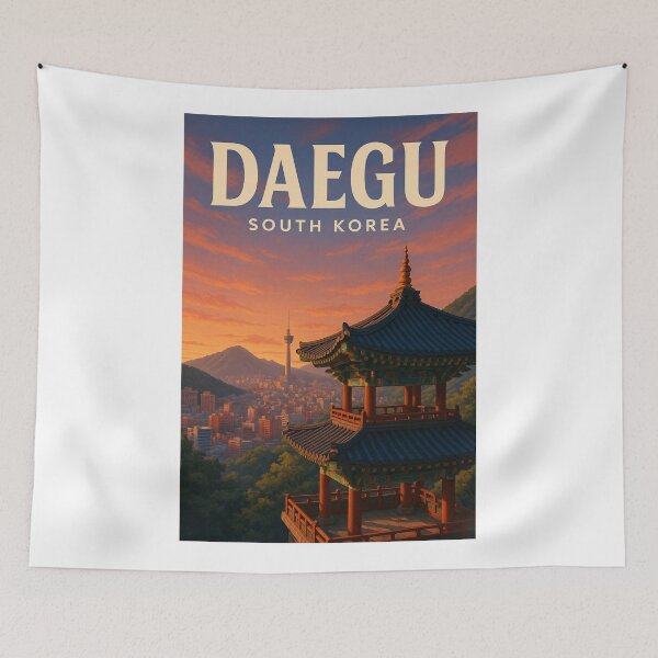 Item preview, Daegu Sunset Pavilion View, South Korea designed and sold by Aryabek.