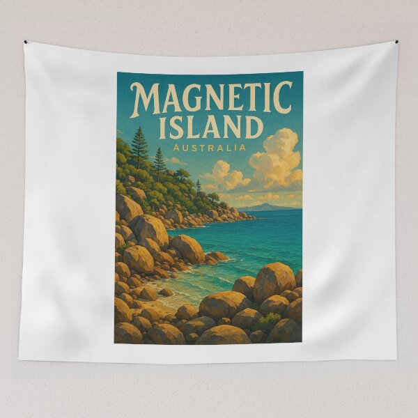 Item preview, Magnetic Island Coastal View, Queensland Australia designed and sold by Aryabek.