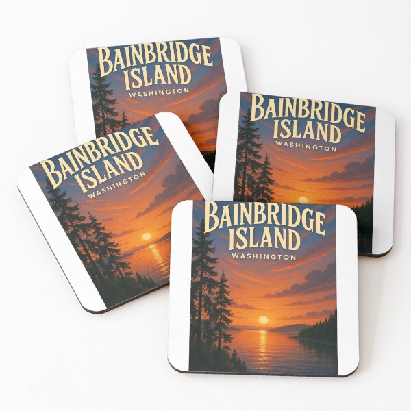 Item preview, Bainbridge Island Sunset View, Washington USA designed and sold by Aryabek.