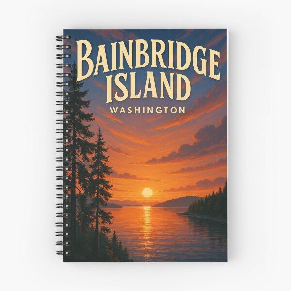 Item preview, Bainbridge Island Sunset View, Washington USA designed and sold by Aryabek.